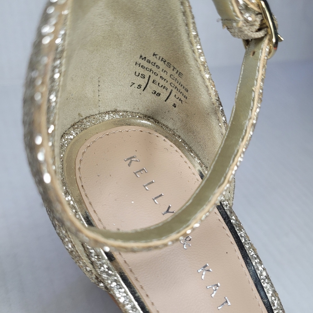 Kelly and Katie Glittering Kirstie Women’s Heels Ankle Strap 7.5 Classic Event - Picture 6 of 10
